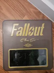 Fallout Chess Set 2017 USAopoly Bethesda All Pieces, Board, Tin + Manual