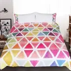 Designer Bedding Set Bedclothes Creative Custom Made Colorful Geometric 3pcs Duv
