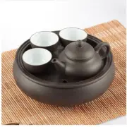 Traditional Chinese Teapot Set Ceramic Clay Loose Leaf Tea Small Maker Cups