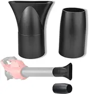 Leaf Blower Flat Nozzle and Flare Nozzle Tip Compatible with Milwaukee Leaf Blower 2724-20 2724-21, touchless Quick Drying, Cleaning and Other uses., Easy to Install and Remove.(Black)