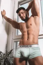 [K161] Handsome Man Cute Male Model Showing Off Body Physique Art Photography