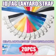 20 x New Lanyard ID Badge Business Card Key Holder Ring Case Pocket Neck Strap