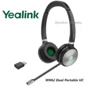 Yealink WH62 Dual Portable UC DECT Wireless Headset with Dongle 1208644