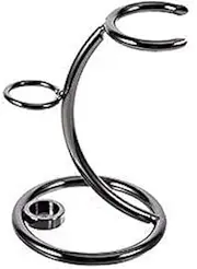 Shaving Razor and Brush Stand Universal Holder for Safety Razor Storage Shave Brush Holder (gunmetal)