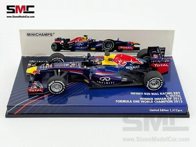Red Bull F1 RB9 Sebastian Vettel Indian GP 2013 World Champion 1:43 MINICHAMPS