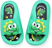 [Tounsol] Toddler Little Kids Slides Sandals Unicorn Shark Bunny Beach Pool Shower Slides Anti-Skid Home Bath Slippers Cute Summer Outdoor Shoes for Girls and Boys