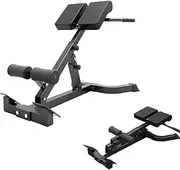 ComMax Hyperextension Roman Chair Back Extension Bench Foldable Fitness Machine for Home GYM Adjustable Waist Abdominal Back Trainer
