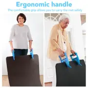 HG 2PCS Mat Movers Tool Ergonomic Mat Puller Heavy Duty Stall Mat Handlers