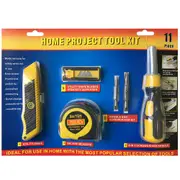 11pc Home Garden Screwdriver Handy Knife Household Portable Tool Kit Repair Set