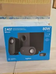 Logitech Z407 Bluetooth Computer Speakers with Subwoofer and Wireless Control
