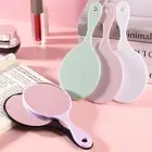 1Pcs Handheld Makeup Mirror Round Vanity Mirror With Handle Hand Mirror _ga