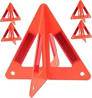 Gatuida 5 Pack Reflective Roadside Safety Triangles Car Warning Signs Triangle for Vehicle Kit