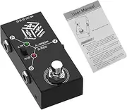 NSXAYIWE ABY Box Line Selector AB Switch Mini Guitar Effect Pedal One Button Channel Switching No Power Supply Required Two-Way Transmission for Musicians on the Go