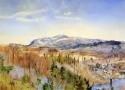 Oil painting Mt.-Everett-from-Monument-Mountain-in-April-1867-Henry-Roderick-New