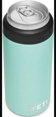 Yeti Rambler 12 oz. Colster Slim Can Insulator Cooler — Seafoam NEW