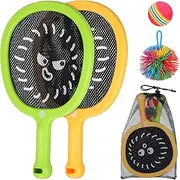UPKOCH 1 Set Tennis Racket for Outdoor Sports Racket with Bouncy Balls Comfortable Non Slip Grip for Family Gatherings and Picnics