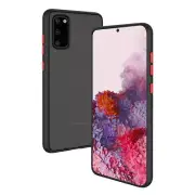 For Samsung Galaxy S20 Plus Shockproof Frosted TPU / PC Bumper Case Smoke Black