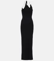 [Christopher Esber] Christopher Esber Levitate pearl-embellished maxi dress AU 4 black