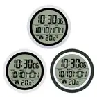 Shower Clock Date Display Indoor Temperature Practical Modern Indoor Wall Clock