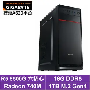 技嘉A620平台[止戰鬥士]R5-8500G/16G/1TB_SSD