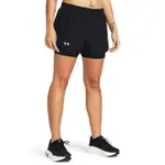 【UNDER ARMOUR】UA 女 FLY BY 2IN1 運動短褲_1382440-001(黑色)