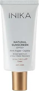 INIKA Organic Natural Sunscreen SPF50+ | Certified Reef-Friendly, Vegan, UVA, UVB, Water Resistant, No White Cast, Nourishing Ingredients.