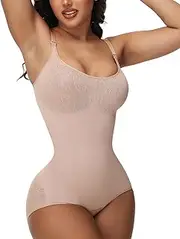 [SHAPSHE] Shapewear Bodysuits for Women Tummy Control Body Shaper Seamless Sculpting Snatched Low Back Waist Body Suit
