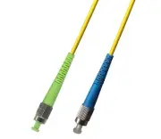 100M (328ft) OS2 FC/APC to FC/UPC Fiber Optic Cable Simplex Singlemode 9/125