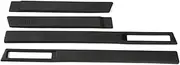 ABS Body Side Moulding Door Cover Trim Kit Molding Protector Car Styling Mouldings Compatible for Jeep 2015 Up