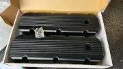 MR GASKET FABRICATED ALLOY BLACK TALL BIG BLOCK CHEV VALVE COVERS FINNED