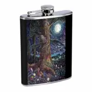 Tree Girl Nature Em1 Flask 8oz Stainless Steel Hip Drinking Whiskey