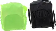 ifundom 2Pcs Folding Bike Front Bag Lightweight Cycling Accessories with Side Mesh Pocket for Easy Item Storage Stylish Black Design for Cyclists