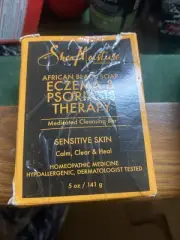 Shea Moisture African Black Soap Eczema & Psoriasis Therapy Sensitive Skin 5 oz