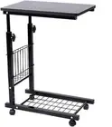 C-Shaped Table Coffee Snack Height Adjustable Sofa Overbed Laptop Table, Black