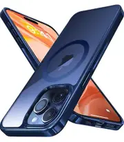 Alphex Polished Titanium For MagSafe iPhone 15Pro Case Shockproof Bumper