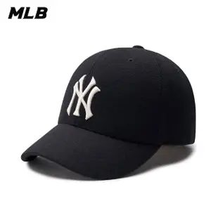 【MLB】可調式硬頂羊毛棒球帽 紐約洋基隊(3ACPCW136-50BKS)