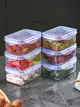 廚房冰箱長方形保鮮盒 微波耐熱塑料飯盒 食品餐盒水果收納密封盒【不二雜貨】