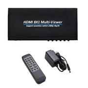 HDMI-Compatible Multiviewer Splitter 4K 8 In 1 Out Screen Multi Viewer Connector