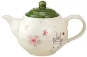Skater Studio Ghibli Mino Ware My Neighbor Totoro Tea Pot Sakura Flower