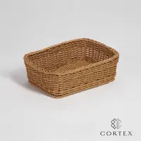 在飛比找蝦皮商城優惠-CORTEX 收納籃 仿籐籃 長方型W32 卡其色