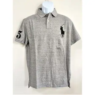 【小比美國代購】【Ralph Lauren POLO】RL 男生大人經典款大馬灰色 POLO衫