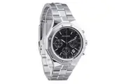 Bulova Classic Precisionist Octagon Chronograph Stainless Steel Black Dial Quartz 96B410 100M Men's Watch