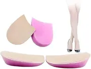 [Generic] X Leg O Leg Corrector Correction Insole 2 Pairs gel Orthopedic Support Soft Shoe Pad for Work Men Women, Heel Inserts (Beige, One size)
