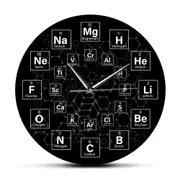 Periodic Table of the Elements Chemical Symbols Wall Clock Science Wall Art