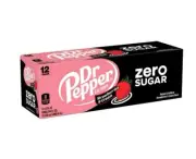 Dr Pepper STRAWBERRIES & CREAM Zero Sugar Soda Pop (1) 12 Pack 12 Cans DR.PEPPER