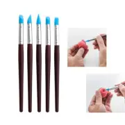 Silicone Clay Sculpting Tool Brush Modeling Dotting Nail Art Pottery Clay Tools