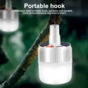 Solar LED Camping Lamp Rechargeable Tent Light Lantern Outdoor Garden Household