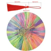Rainbow gradient colors Fringe Tassel Bookmark Sewing DIY Trim 20pc/lot