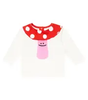[Stella McCartney Kids] Stella McCartney Kids Printed cotton jersey top M 6 white