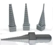 PLASTIC WIRE MANDRELS 4 PIECES(bc599)